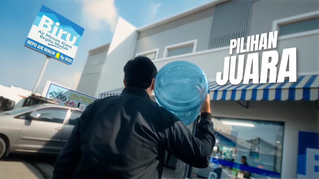 Air Minum Biru campaign image