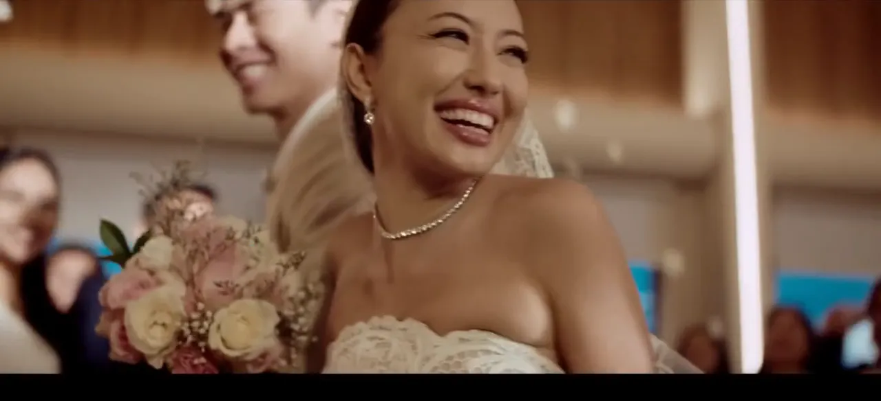 A frame from the Frank and co. A Timeless Love campaign film